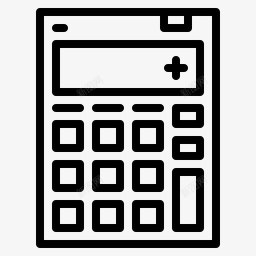计算器数学办公室图标svg_新图网 https://ixintu.com 办公室 数学 计算器