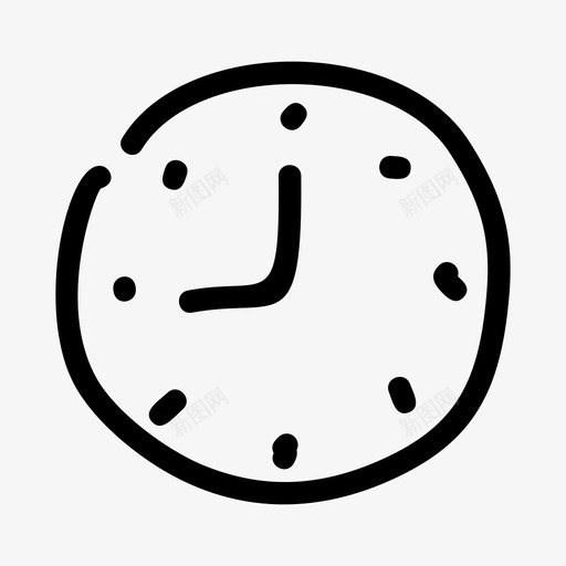 时钟正方形时间图标svg_新图网 https://ixintu.com 工具 工具和器具 手表 时钟 时间 正方形 网络应用程序