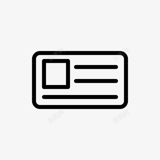 卡徽章身份证图标svg_新图网 https://ixintu.com 卡 徽章 技术 身份证 通行证 项目计划线第一卷