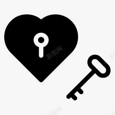 钥匙锁密码隐私图标图标