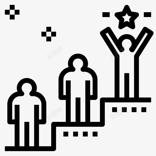 水平班级竞赛图标svg_新图网 https://ixintu.com 优胜者 水平 班级 竞赛 等级 管理心理学