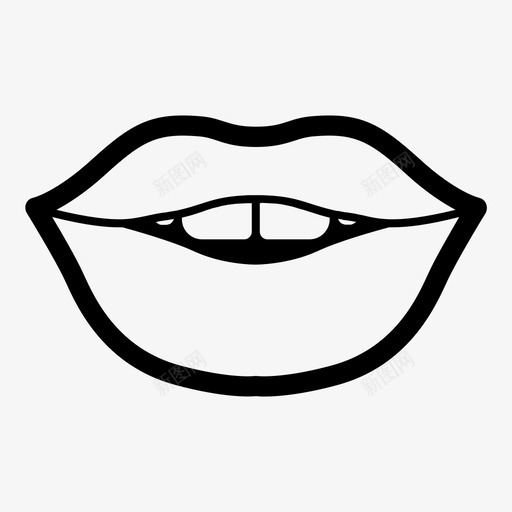 嘴巴嘴唇感觉图标svg_新图网 https://ixintu.com 嘴唇 嘴巴 性感 性感的嘴唇 感觉 牙齿