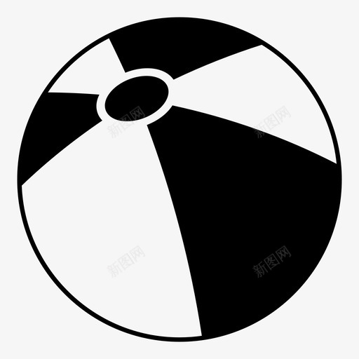 球沙滩运动图标svg_新图网 https://ixintu.com 排球 旅行 沙滩 球 运动