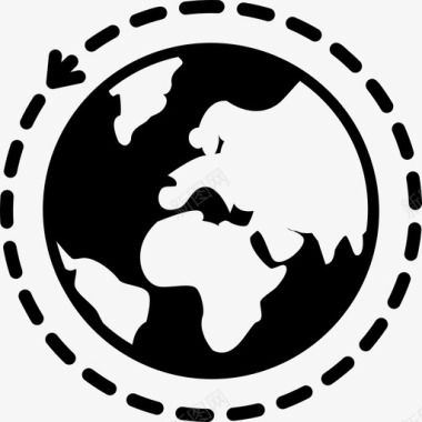 国际通信全球图标图标