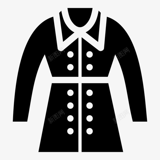 服装时装女人图标svg_新图网 https://ixintu.com 女人 时装 服装