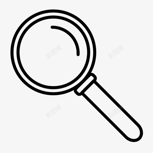 放大镜侦探手表图标svg_新图网 https://ixintu.com 侦探 变焦 手表 放大镜
