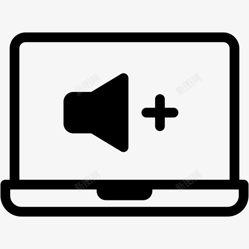 声音列桌面图标svg_新图网 https://ixintu.com 列 声音 显示器 桌面 界面 笔记本电脑 笔记本电脑混合