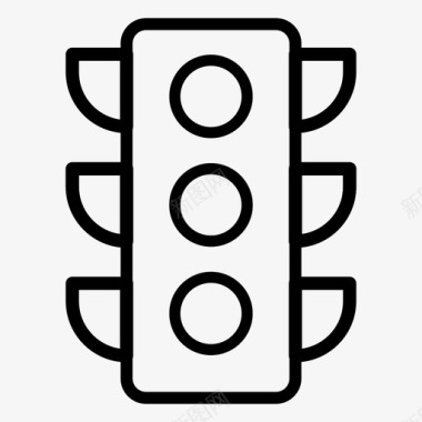 交通灯光标志图标图标