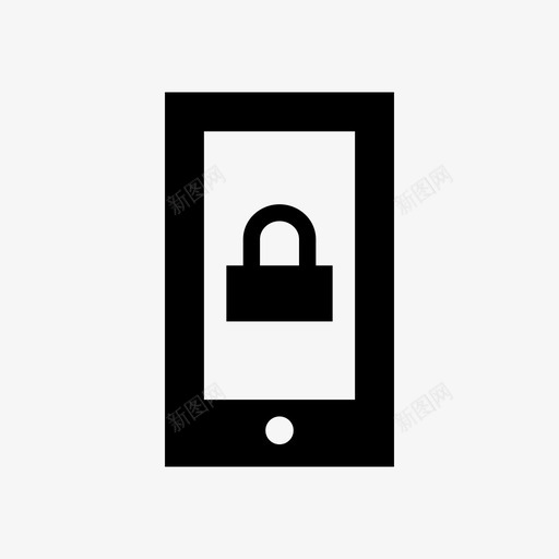 锁定设备挂锁密码图标svg_新图网 https://ixintu.com 受保护 密码 开发人员solida 挂锁 电话 锁定设备