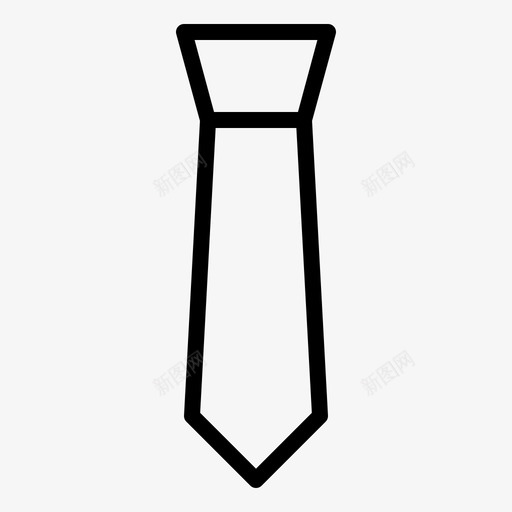 领带配饰服装图标svg_新图网 https://ixintu.com 时尚 服装 正式 礼服图标 配饰 领带