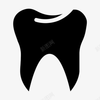 牙齿牙科健康图标图标