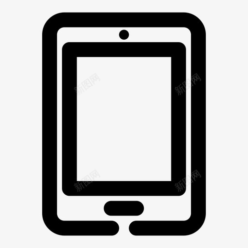 平板电脑ipad屏幕图标svg_新图网 https://ixintu.com ipad 屏幕 平板电脑 技术差距粗体 触摸