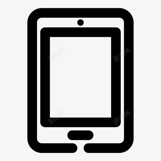 平板电脑ipad屏幕图标svg_新图网 https://ixintu.com ipad 屏幕 平板电脑 技术差距粗体 触摸