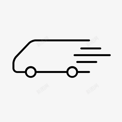 送货快速物流图标svg_新图网 https://ixintu.com 卡车 快速 物流 货车 运输 送货