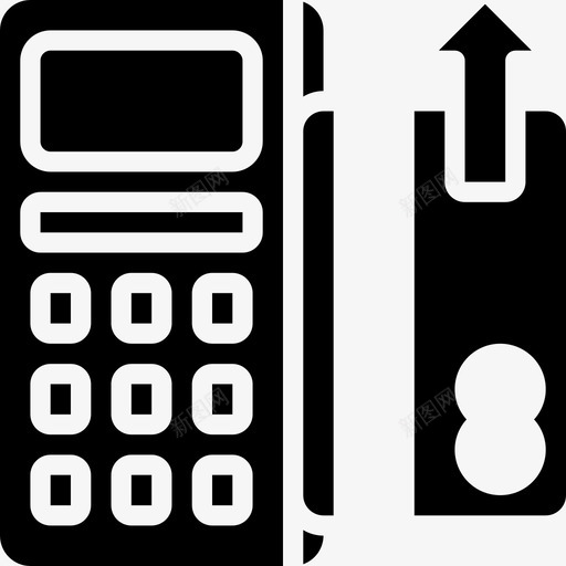 芯片和密码读卡器电子商务图标svg_新图网 https://ixintu.com 支付 电子商务 芯片和密码 读卡器