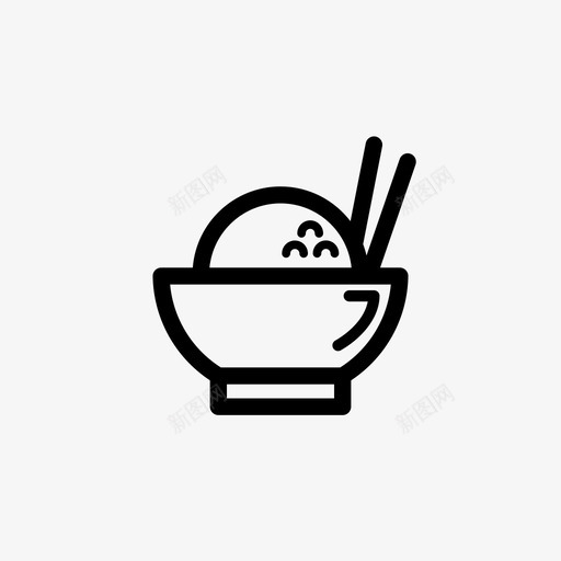 饭碗筷子美味图标svg_新图网 https://ixintu.com 筷子 美味 食品 饭碗 饮料