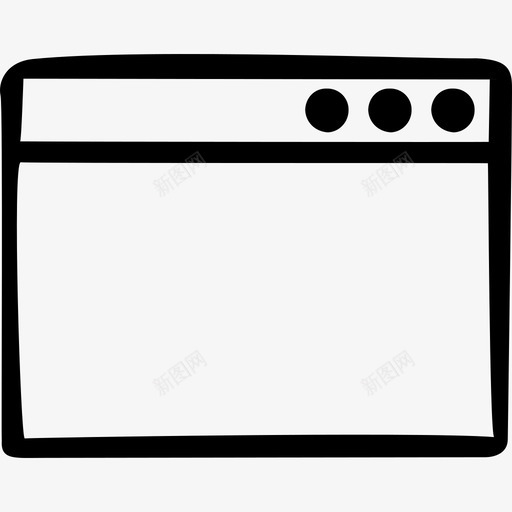 浏览器internetweb图标svg_新图网 https://ixintu.com internet web web手绘 浏览器 窗口 网站