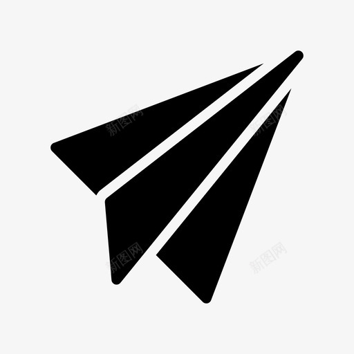 纸飞机庆祝信件图标svg_新图网 https://ixintu.com 信件 信息 发送 庆祝 新年标志图标 纸飞机