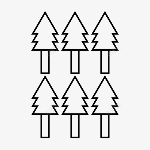 树森林木头图标svg_新图网 https://ixintu.com 木头 树 森林 野餐线