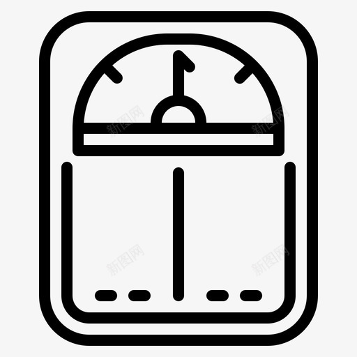 体重秤体育图标svg_新图网 https://ixintu.com 体育 体重秤