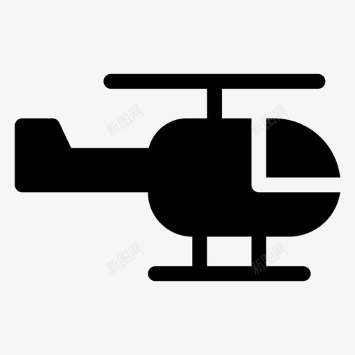直升机飞机航空图标svg_新图网 https://ixintu.com 固体运输 直升机 航空 运输 飞机 飞行