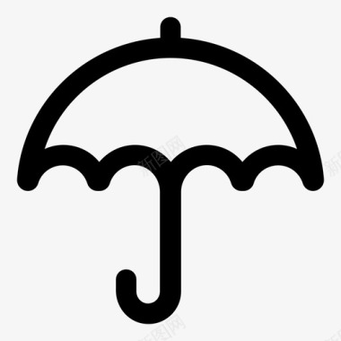 伞布罗利保险图标图标