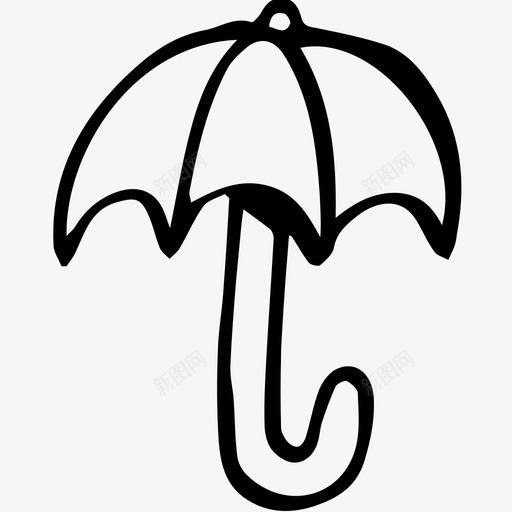 雨伞雨天潮湿图标svg_新图网 https://ixintu.com 潮湿 雨伞 雨天
