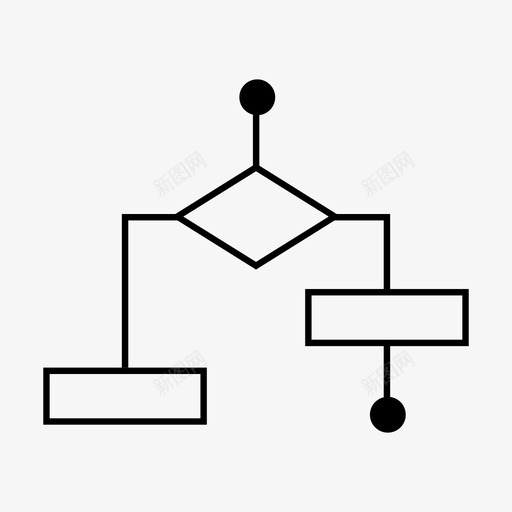 算法条件图表图标svg_新图网 https://ixintu.com 图表 技术组合 条件 算法 过程 连续性