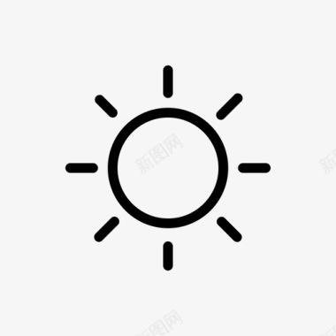 太阳气候摄氏度图标图标