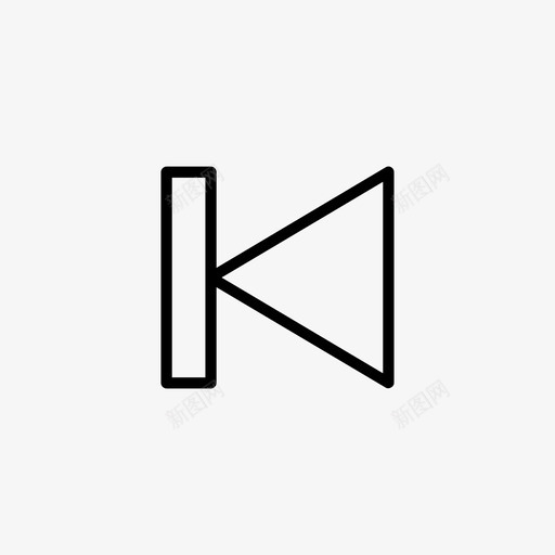 上一个跳过玩家图标svg_新图网 https://ixintu.com 上一个 玩家 跳过