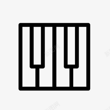 钢琴键midi图标图标