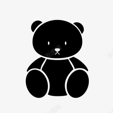 泰迪熊动物奖品图标图标