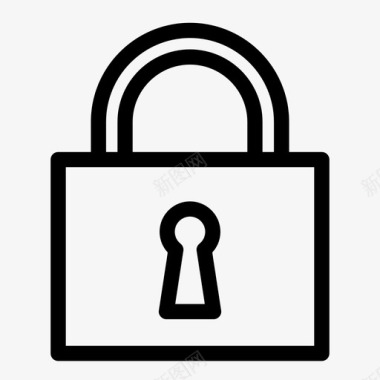封闭式储物柜密码隐私图标图标