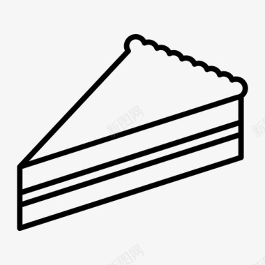 蛋糕片甜点食物图标图标