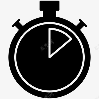 计时器截止时间秒表图标图标
