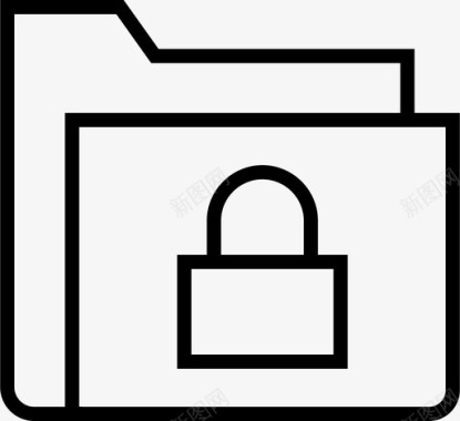 锁定文件夹存档数据图标图标