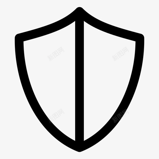 护盾防护安全图标svg_新图网 https://ixintu.com 办公室图标 安全 护盾 防护