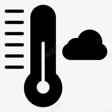 温度气候云图标图标