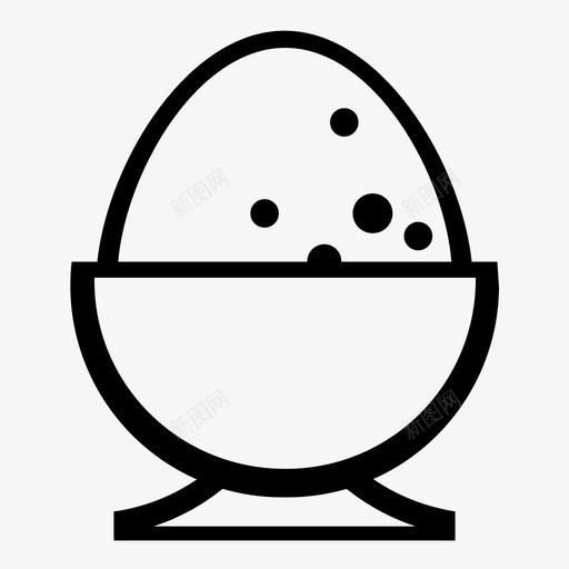 蛋杯煮鸡蛋早餐图标svg_新图网 https://ixintu.com 复活节 复活节彩蛋 早餐 煮鸡蛋 蛋杯