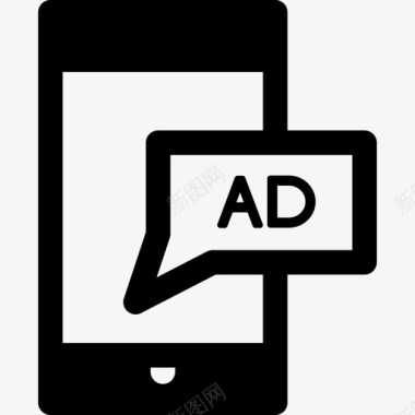 智能手机广告技术媒体广告图标图标