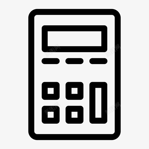 计算器金融匹配图标svg_新图网 https://ixintu.com 乘法 减法 匹配 移动媒体 计算器 金融