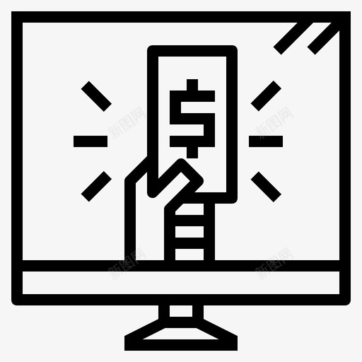 电子商务电脑网店图标svg_新图网 https://ixintu.com 技术 电子商务 电脑 网店 营销