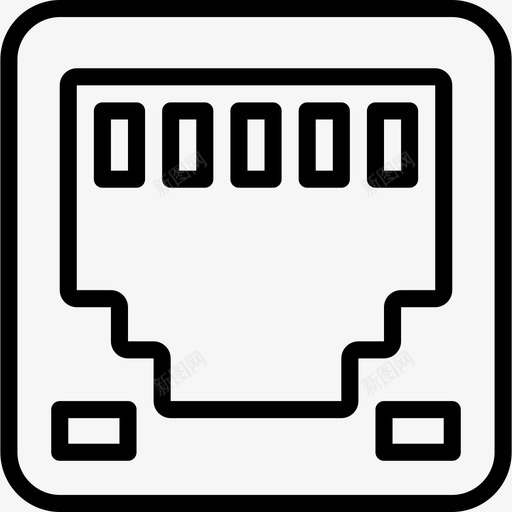 以太网端口组件计算机图标svg_新图网 https://ixintu.com pc pc组件概述 以太网端口 硬件 组件 计算机