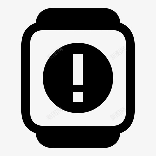智能手表警告警告时间图标svg_新图网 https://ixintu.com 时间 智能手表警告 警告