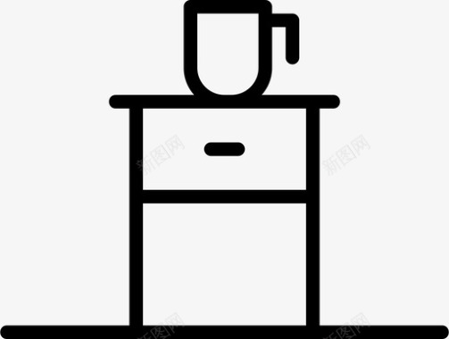 储藏柜咖啡杯子图标图标