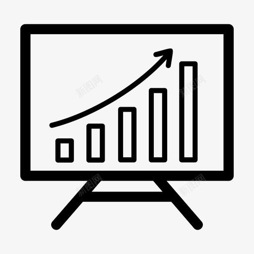 增长箭头业务图标svg_新图网 https://ixintu.com 业务 图形 图表 增长 箭头