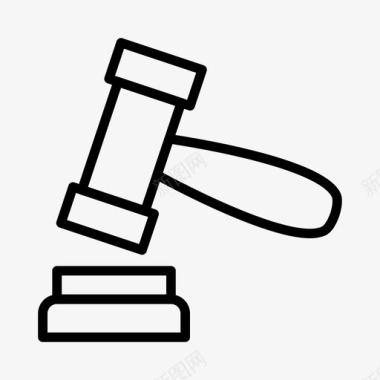 法律拍卖法院图标图标