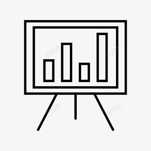 报表图表黑板统计图标svg_新图网 https://ixintu.com 业务 报表图表 统计 黑板