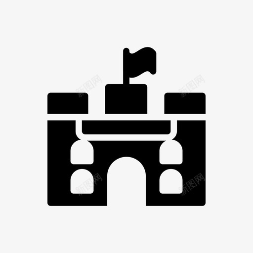 学校建筑房产图标svg_新图网 https://ixintu.com 假期 学校 建筑 房产 暑假和假期线图标 真实