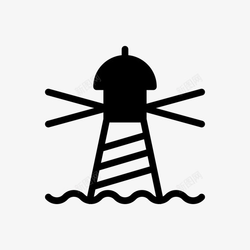 塔建筑房地产图标svg_新图网 https://ixintu.com 塔 建筑 房地产 旅游符号图标 水